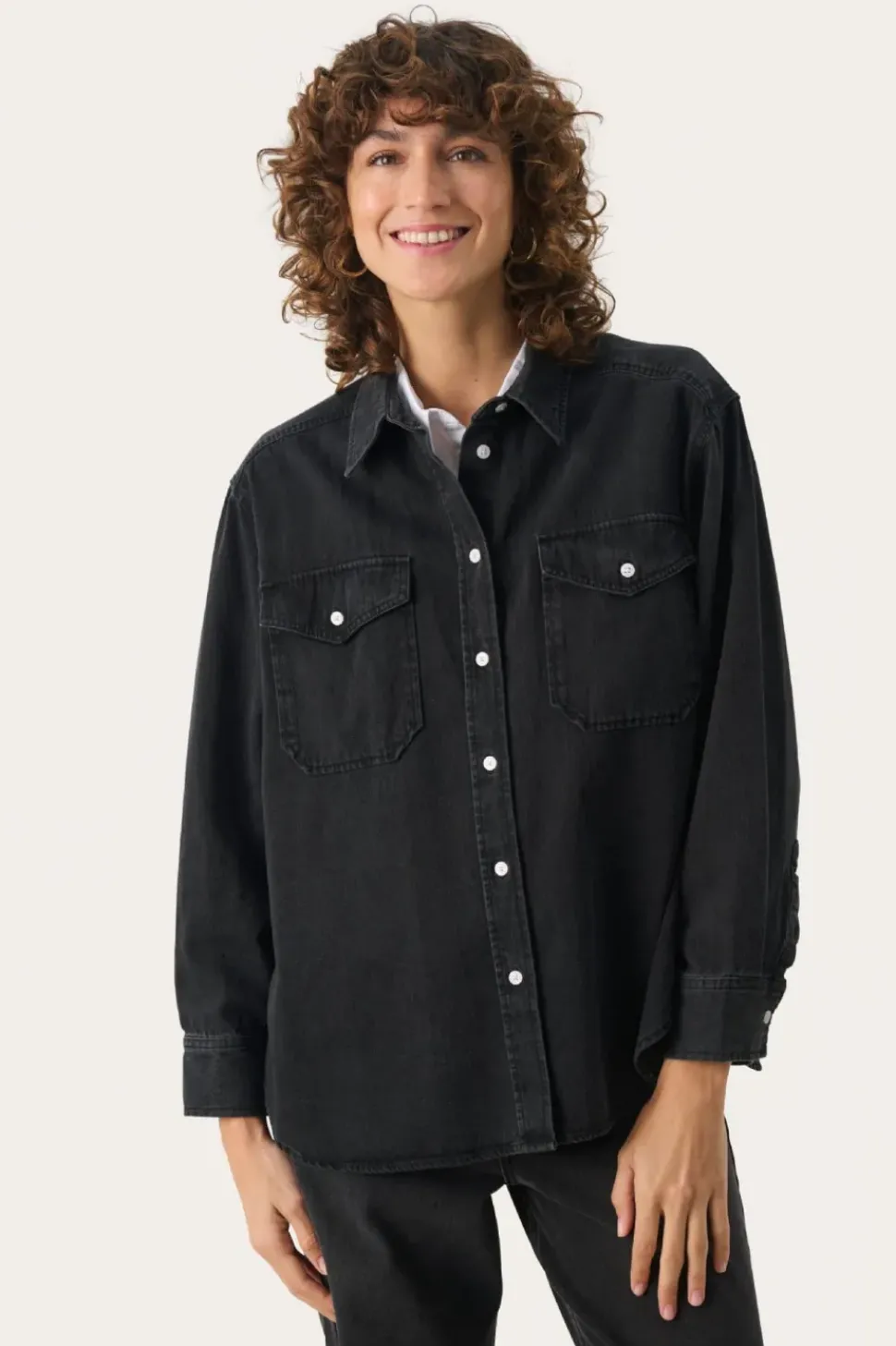 Part Two Shirt Collette washed black denim