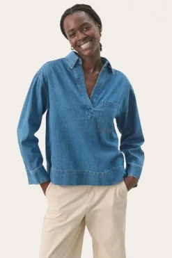 Part Two Shirt Petulla light denim
