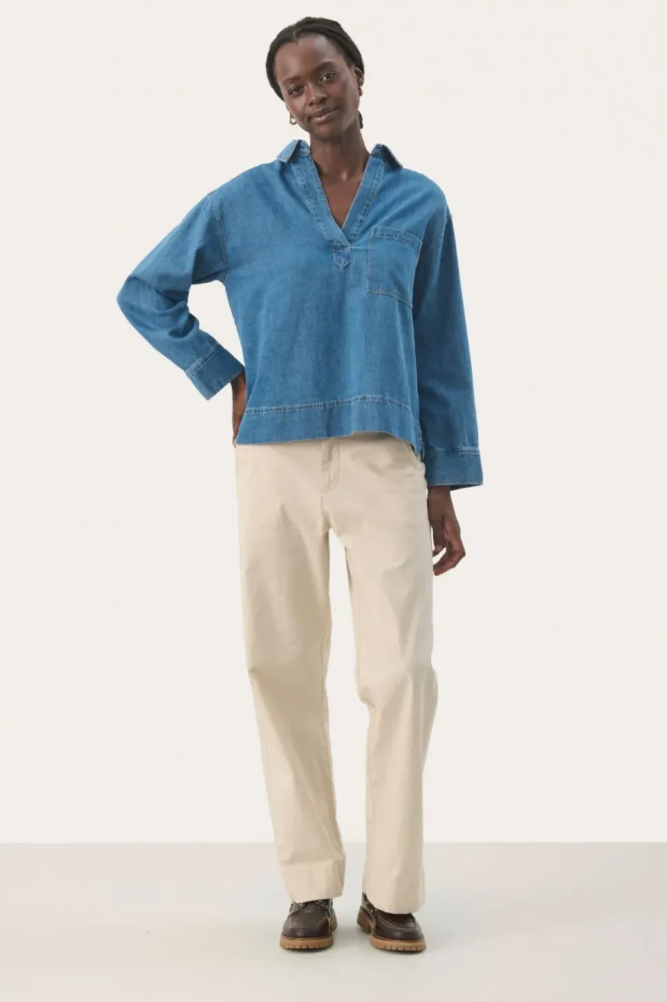 Part Two Shirt Petulla light denim