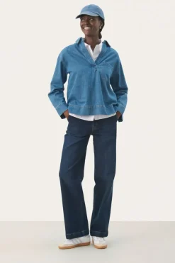 Part Two Shirt Petulla light denim