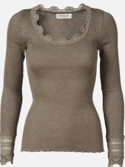 Rosemunde Top Benita brown melange