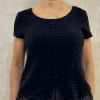 Sahara Waffle Linen Top night