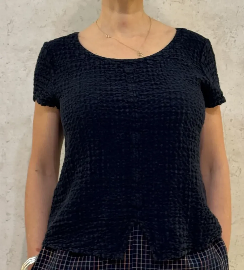 Sahara Waffle Linen Top night