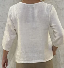 Thing Linen Top off white