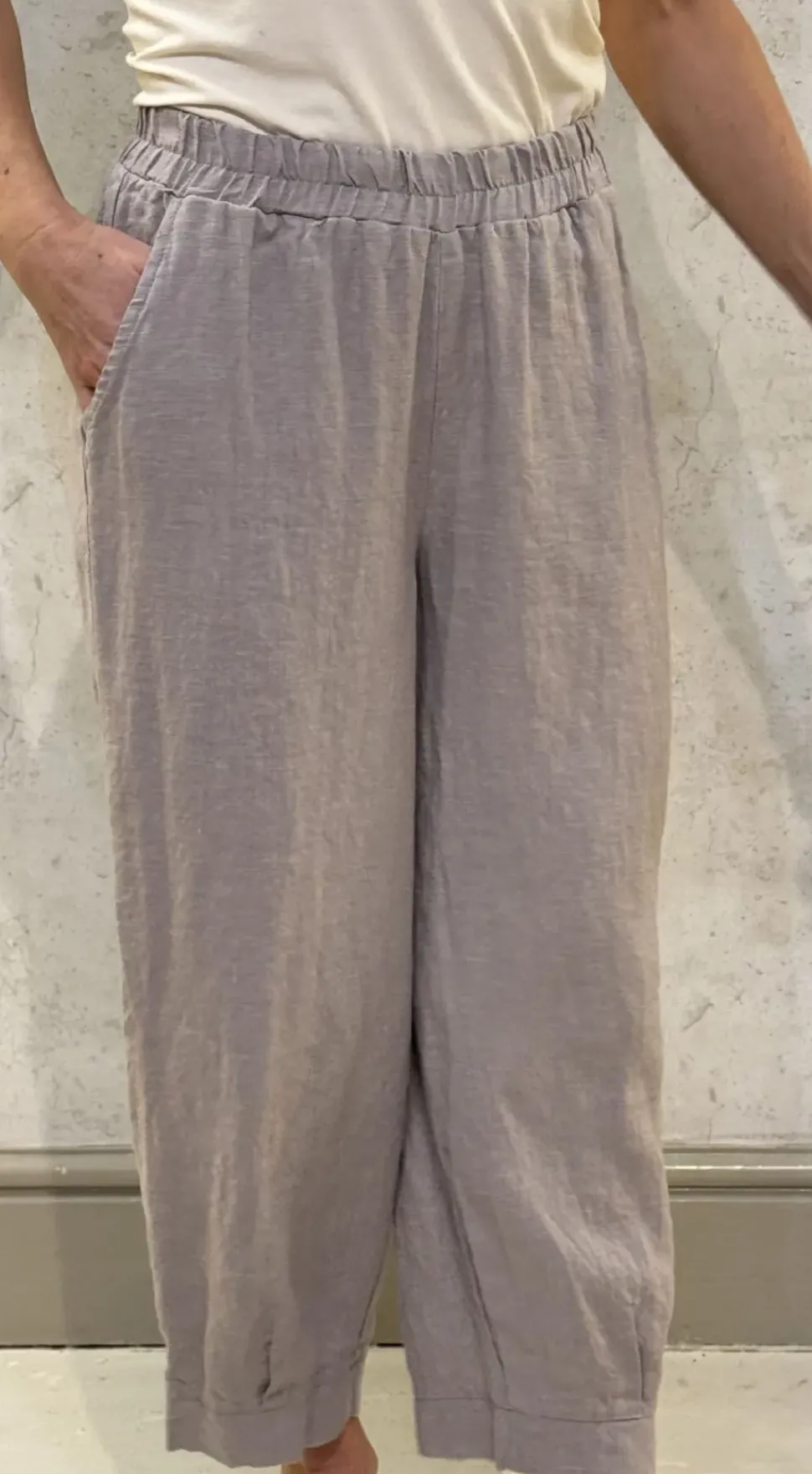 Thing Linen Trousers light grey