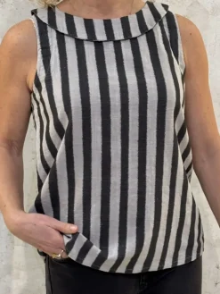 Thing Top Stripe light grey
